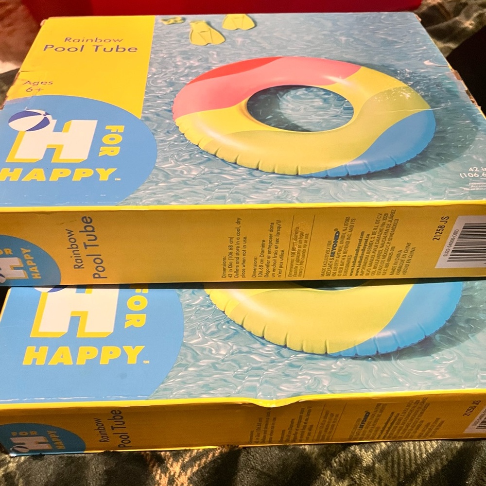 2 Rainbow Pool Tubes New never opened